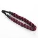 VLECHT HAARBAND 2,5 CM BREED / WIJNROOD