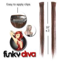 Hairaisers Funky Diva Clip In Extensions / Brown