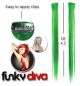 Hairaisers Funky Diva Clip In Extensions / Emerald Green
